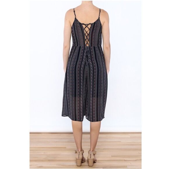 Doe & Rae Polka Dot Gaucho Jumpsuit - Small - Picture 2 of 11